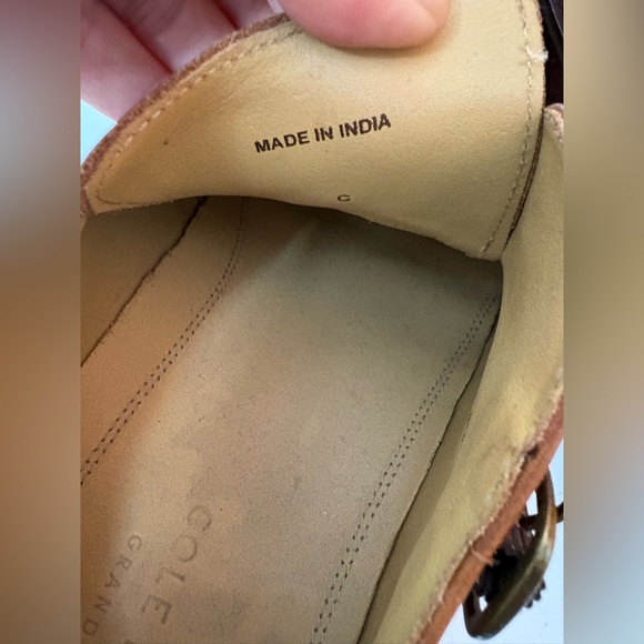 COLE HAAN Carmel Brown Leather Loafers - Picture 5 of 14